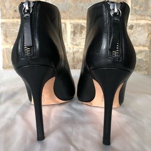 Halston Heritage Black leather Ankle Boots